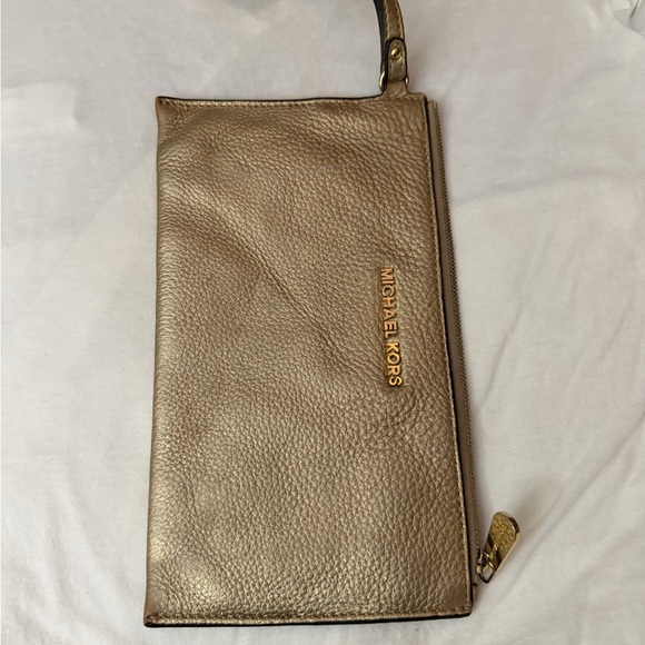 Michael Kors Metallic Gold Wristlet - Picture 4 of 4